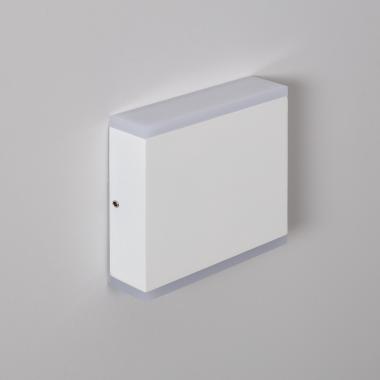 Applique Murale LED Extérieure Orus 6W Éclairage Double Face Carrée Blanche