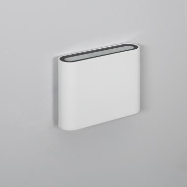 Applique Parete per Esterno LED 6W Doppia Luce Quadrato Bianco Zeus