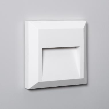 Byron Square Surface LED Step Light in White