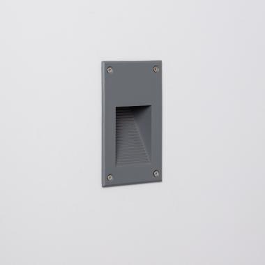 3W Cooper Recessed Wall LED Spotlight in Grey