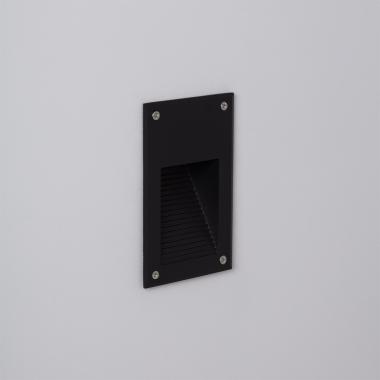 Balise LED Extérieure 3W Encastrable au Mur Cooper Noire