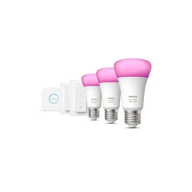 Starter Kit Slimme LED Lampen E27 3x9W 806 lm PHILIPS Hue White