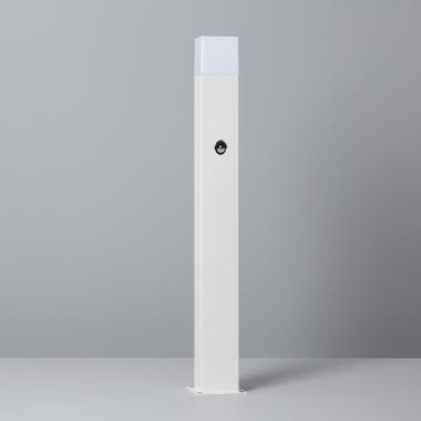 Augusta Bollard Light with PIR Motion Detection in White 74cm