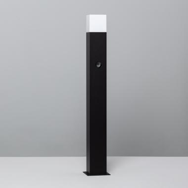 Augusta Bollard Light with PIR Motion Detection in Black 74cm