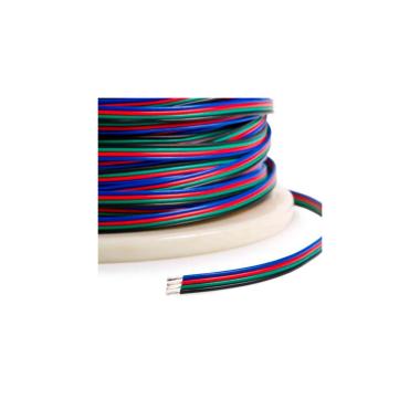 100m Coil of Flat Electrical Cable 0.5mm² for LED Strips