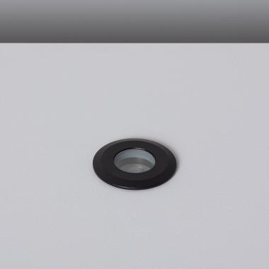 Tiziano 12-24V DC Aluminium Floor-Recessed Spotlight in Black IP65