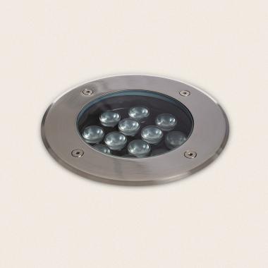 12W Stainless Steel Solid Recessed Ground LED Outdoor Spotlight