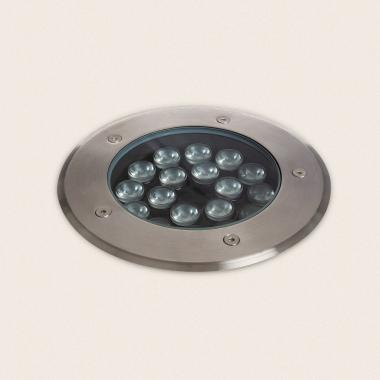 Grond spot Outdoor Inbouw  LED 18W Solid Inox