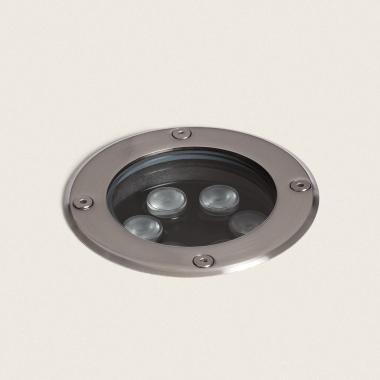 Segnapasso LED Incasso a Terra per Esterno 6W Solid Inox