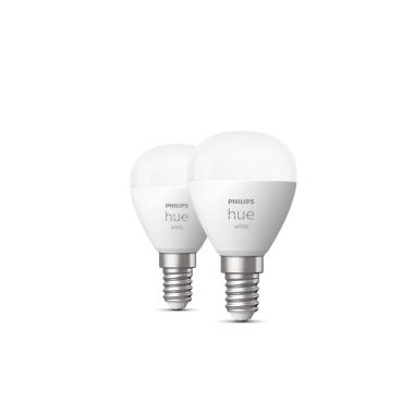 Balení 2x LED Žárovek Smart  E14 5.7W 470 lm P45 PHILIPS Hue White