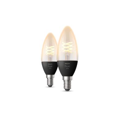 Zestaw 2 Żarówek LED E14 4.5W 300 lm B35 PHILIPS Hue White