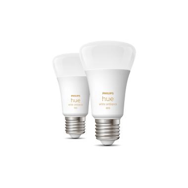 Pack 2 Lampadine LED E27 Smart 6W 570 lm A60 Hue White PHILIPS