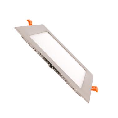 Oprawa LED 18W Kwadratowa SuperSlim Srebrna Wycięcie 205x205 mm