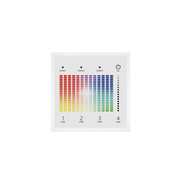 4 Zone Tactile Wall Mounted DALI RGB Master Dimmer