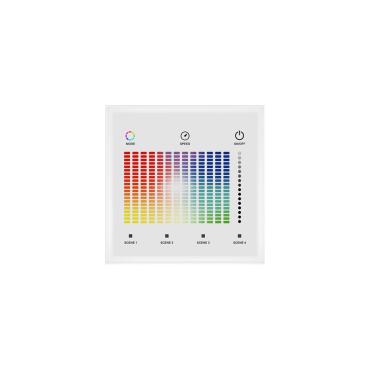 DMX Master Wall Mounted Dimming Controller for 12/24V DC RGB LED Strips