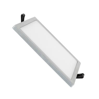 LED Einbaustrahler flach 16W Eckig High Lumen Ausschnitt Ø135 mm LIFUD Silber