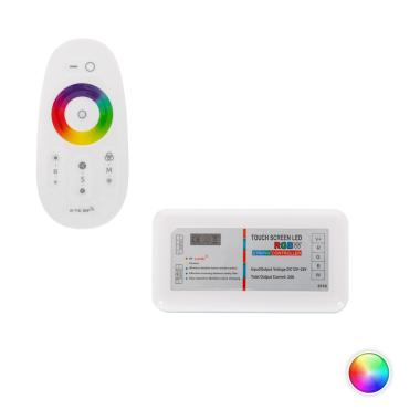 Tactile Dimmer Controller for 12/24V DC RGBW LED Strips with RF Remote Control