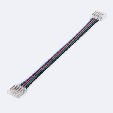 Double Hippo Connector with Cable for 12/24V DC RGBW SMD Led Strip 12mm Wide