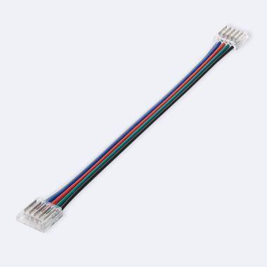 Double Hippo Connector with Cable for 24V DC RGBW COB LED Strip 12mm Wide IP20