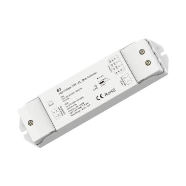 LED Strip Controller/Dimmer LED Monocolor/CCT/RGB 220-240V AC compatibel met drukknop en RF Controller