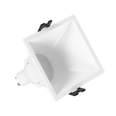 Square Tilting 6W LED Downlight 85x85mm Cut Out 45º GU10 Low UGR PC