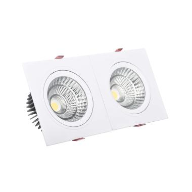 Oczko Downlight LED 20W Prostokątne Podwójne New Madison Wycięcie 205x90 mm