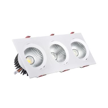 Downlight LED 45W Rechthoekig Triple New Madison Zaag maat 400x120 mm