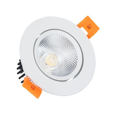 Round 7W LED Downlight Ø70mm Cut Out COB CRI90