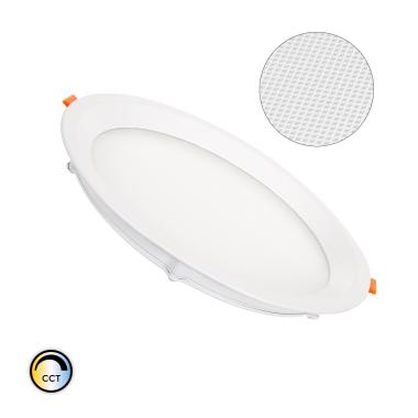 Kruhový Vestavný LED Panel 20W CCT Slim Mikroprismatický (UGR17) LIFUD Výřez Ø 205 mm