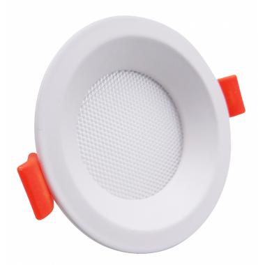 Pannello Downlight LED 7W Circolare CCT Microprismatica LIFUD Foro Ø 75 mm