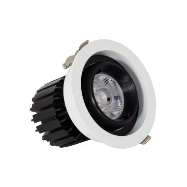 Round Adjustable 360º 12W LED Downlight Ø100mm Cut Out Expert Colour COB CRI90 No Flicker