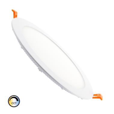 Downlight LED 18W Okrągły Switch CCT Wycięcie Ø 205 mm Ściemnialny Kompatybilny z Pilotem RF V2