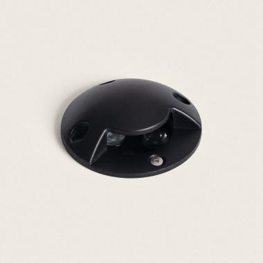 3W Gimsha 1L Outdoor Recessed Ground Spotlight in Black