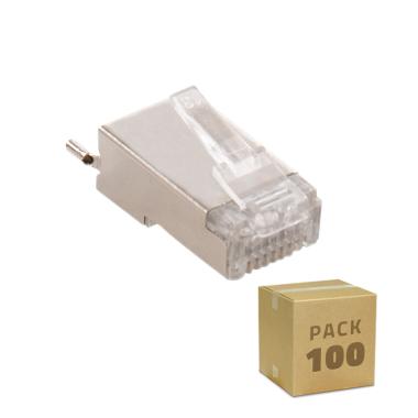 Pack 100 Unités RJ45 FTP Blindé pour Extérieur