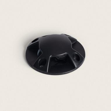 3W Gimsha 4L Outdoor Recessed Ground Spotlight in Black