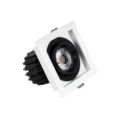 LED Downlight Einbaustrahler 7W COB Schwenkbar 360º Eckig Schnitt 82x82 mm CRI90 Expert Color Anti-Flicker