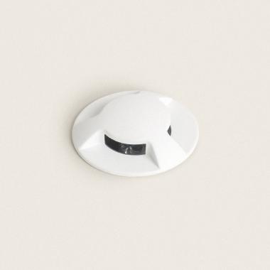 3W Letso 3L Outdoor Recessed Ground Spotlight in White