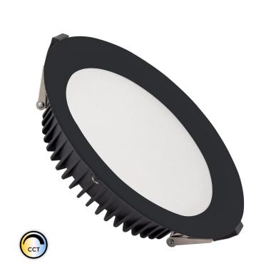 Downlight LED 50W Circolare SAMSUNG Aero CCT 130 lm/W Microprismatico LIFUD Foro Ø 200 mm Nero