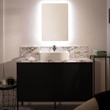 Small Mason Tactile Bathroom LED Mirror 68x48 cm