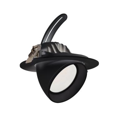 Downlight LED 48W Circolare Orientabile OSRAM 120 lm/W LIFUD Foro Ø 175 mm Nero