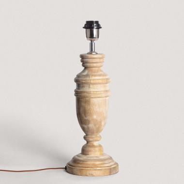 Base for Hausa Wooden Table Lamp ILUZZIA