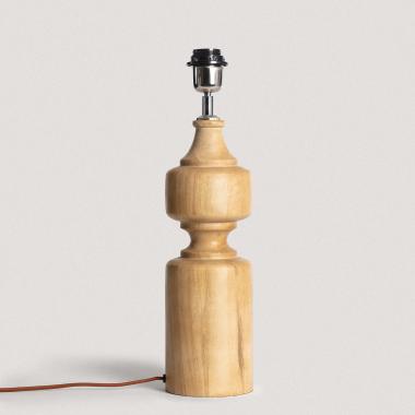 Sansa Wooden Table Lamp Base ILUZZIA