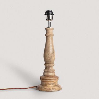 Pied de Lampe à Poser en bois Dinka ILUZZIA