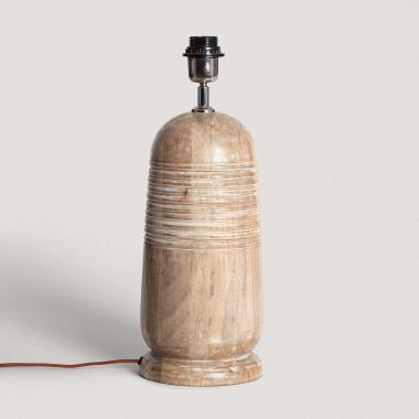 Pied de Lampe à Poser en bois Warsha ILUZZIA