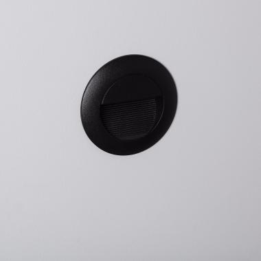 Wabi 3W Black Round Aluminium Outdoor Step Light