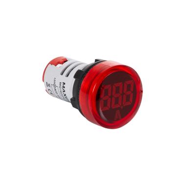 Světelná Kontrolka MAXGE s Ampérmetrem 0-100V Ø22mm