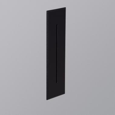 Wabi Rectangular Black Linear Aluminium Outdoor Step Light