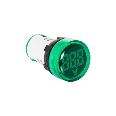 Verlichte Voltmeter 20-500V Ø22mm MAXGE