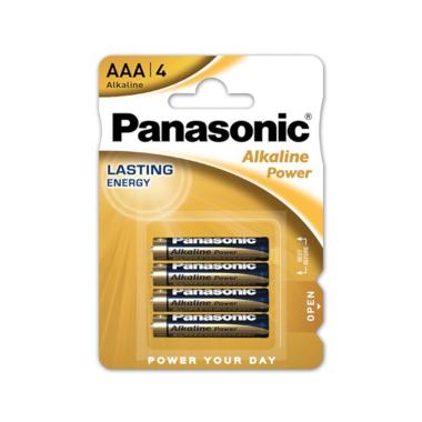 Zestaw 4 Baterii Alkalicznych 1,5V PANASONIC AAA LR03