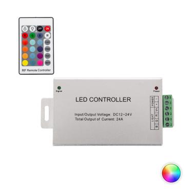 Sterownik Ściemnialny do Taśm LED RGB 12/24V DC z Pilotem RF 24A High Power